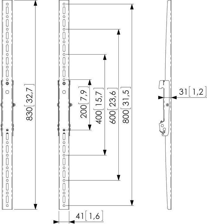 Actual product image Vogels Professional Connect-it PFS 3208 - Mounting component (2 contact strips) (Ceiling, Wall, Ground, 160 kg)