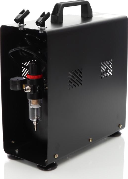 Actual product image Wiltec Airbrush Compressor AF186A 4 bar Single Cylinder Compressor with Automatic Switch-off and Air Tank (4 bar, 3 l)