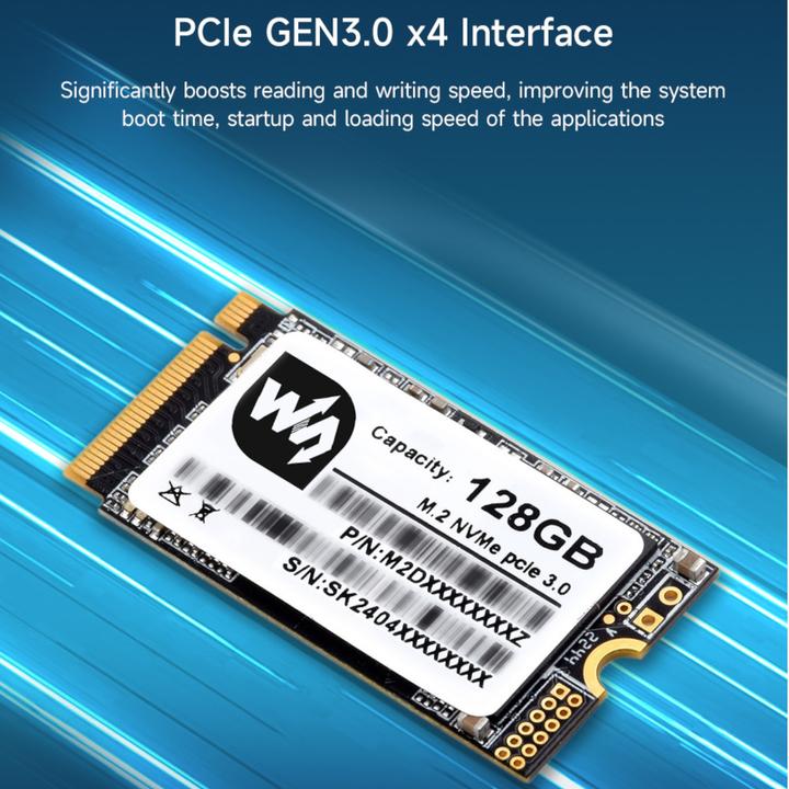 Produktbild WaveShare 512GB SSD M.2 NVME 2242 Speicher (512 GB, M.2 2242)