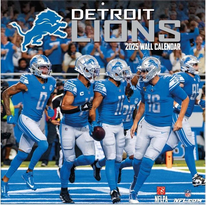 Produktbild NFL - Detroit Lions - 30.5 x 30.5 cm Team Wandkalender 2025 (30.5 x 30.5 cm, Französisch, Italienisch, Spanisch, Deutsch, Englisch)