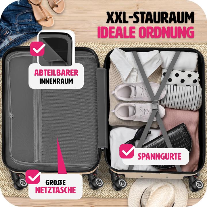 Image du produit tectake Trolley Set 3 pcs. (98 l, L (90 - 115l))