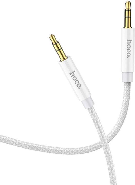Produktbild Hoco 1M Dual 3.5mm AUX Audio Kabel Silber (1 m, 3.5mm Klinke (AUX))