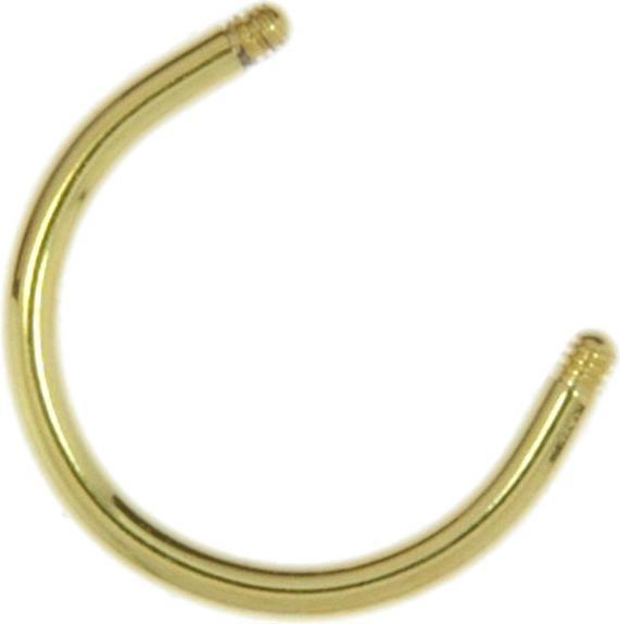 Bijouteria 1.2mm Piercingstab (Chirurgenstahl 316L, Gold-Beschichtung (vergoldet))
