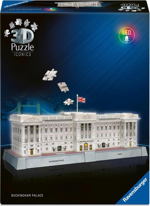 Actual product image Ravensburger 3D Puzzle 216 Teile - Iconics: Buckingham Palace - mit Licht (216 pieces)