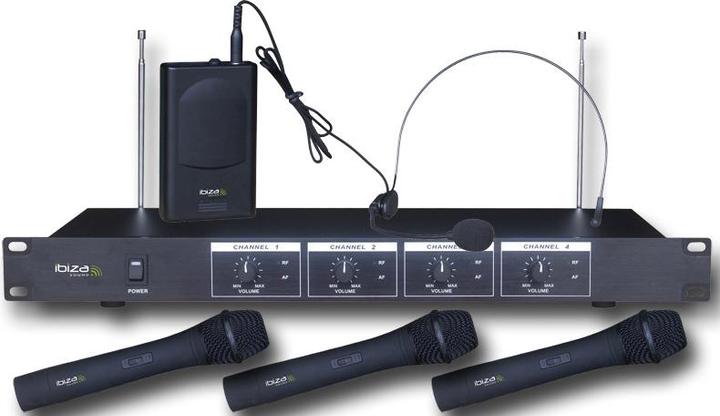 Produktbild Ibiza Sound VHF4 Draadloos karaokesysteem