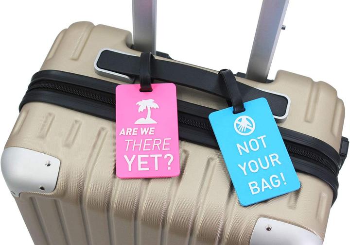 Produktbild Noya Kofferanhänger Gepäck-Etiketten Luggage Tag mit Adressschild - NOT YOUR BAG (4er Set) (Schlösser & Anhänger)