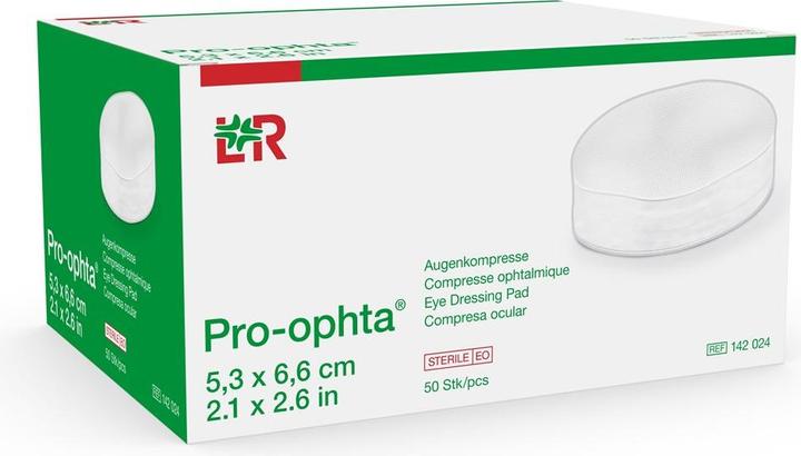 Pro Ophta Pro-ophta Augenkompressen 5.3x6.6cm