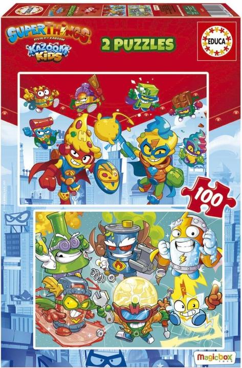 Produktbild Educa 19205 Children's Puzzle 2X100Pcs.Superthings For 4+ Years (200 Teile)