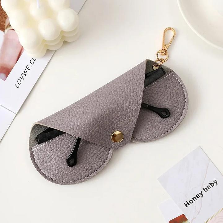 Only-Bags.Store Niedliche hängende PU Leder Sonnenbrille Lesen Brille Lagerung Tasche geprägt Brille Abdeckung