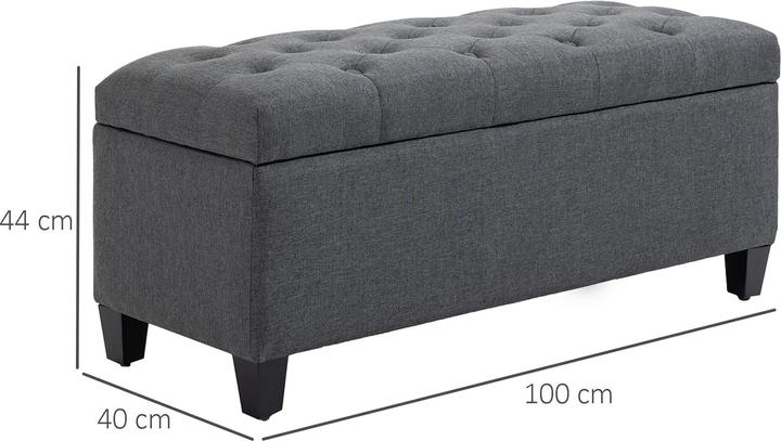 Produktbild Homcom Sitzbank mit Stauraum (100 cm)
