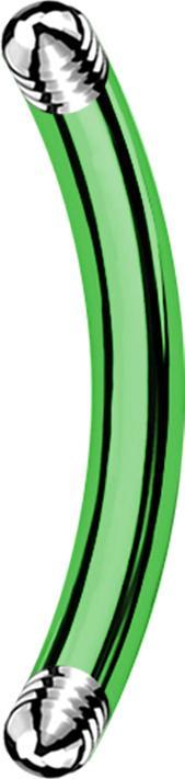 Image du produit Star Piercing Micro bâton de banane vert (sans laiton)
