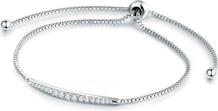 Trilani Damen Sterling Silber Zirkonia silber flexibel einstellbar - 26779 (Sterling Silber)