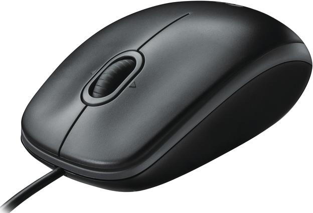 Produktbild Logitech B110 Optical Maus, Schwarz (Kabelgebunden)