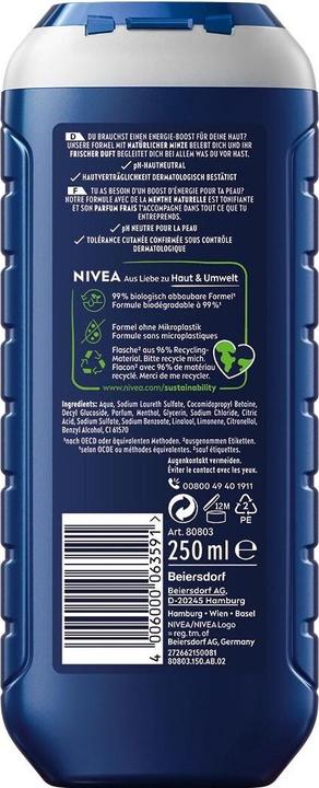Produktbild NIVEA MEN Multipack Pflegedusche Energy (6 Stück) (1500 ml)