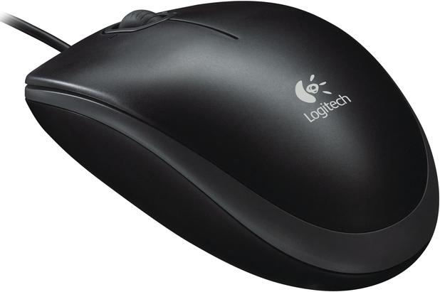 Produktbild Logitech B110 Optical Maus, Schwarz (Kabelgebunden)