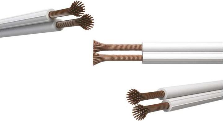 Actual product image Emos UTP cable 2x1.0mm white, 100m (100 m)