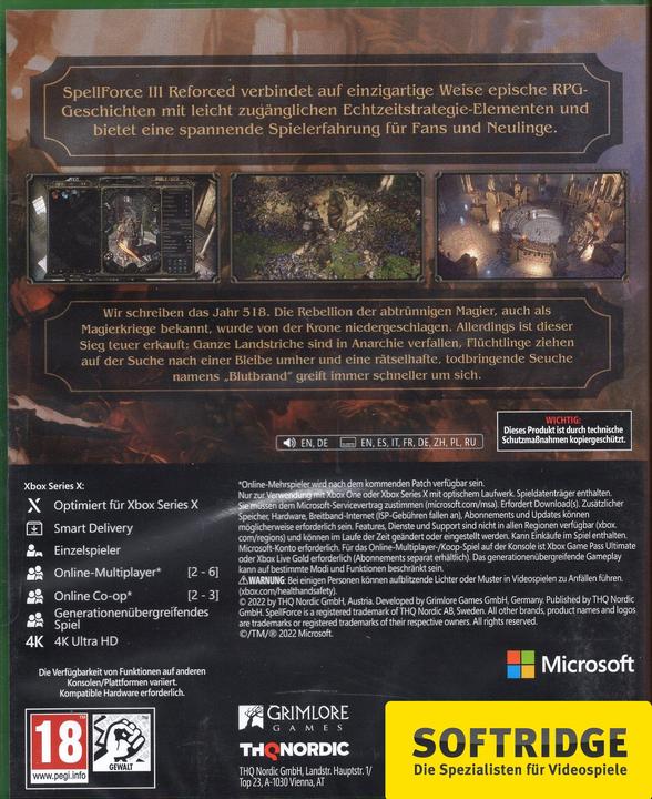 Actual product image THQ SpellForce 3 Reforced (Xbox One X, Xbox Series X, DE)