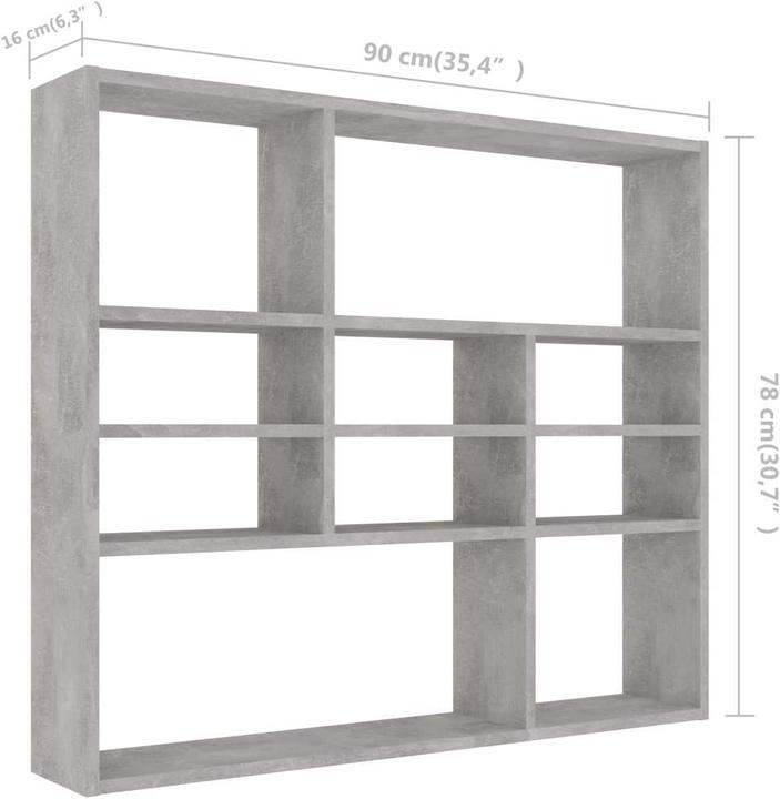 Actual product image VidaXL Darrel (90 x 16 x 78 cm)