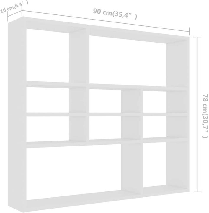 Actual product image VidaXL Darrel (90 x 16 x 78 cm)