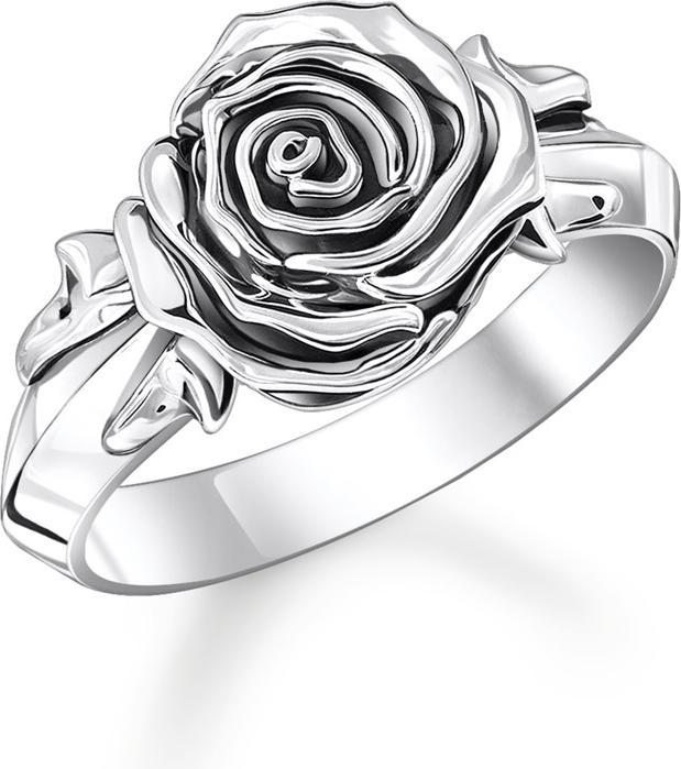 Thomas Sabo Ring Midnight Rose Silber (60, 925 Silber)