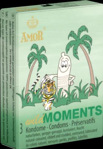 Immagine prodotto Amor Wild Moments" 3 profilattici sagomati con scanalature e nodi (3 pz.)