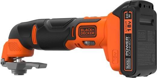 Actual product image Black & Decker 18 V multifunctional tool, 1A charger, 1x 2.0 Ah battery, 20 pcs accessories, kit box