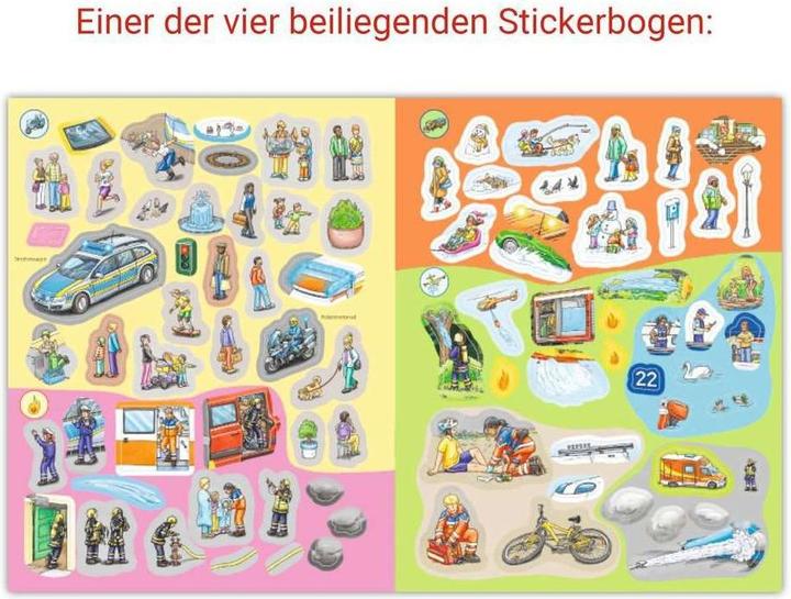 Image du produit Ravensburger Pourquoi? Pourquoi? Pourquoi? Livret d'autocollants : véhicules d'intervention