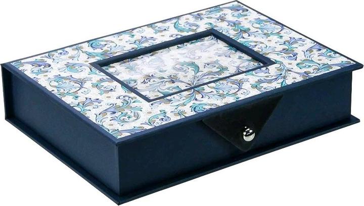 Safe blau Ringkassette Leonardo für Ringeklein