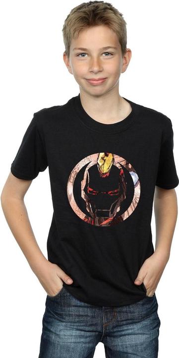 Immagine prodotto Iron Man Montage Symbol Maglietta Ragazzi (128)