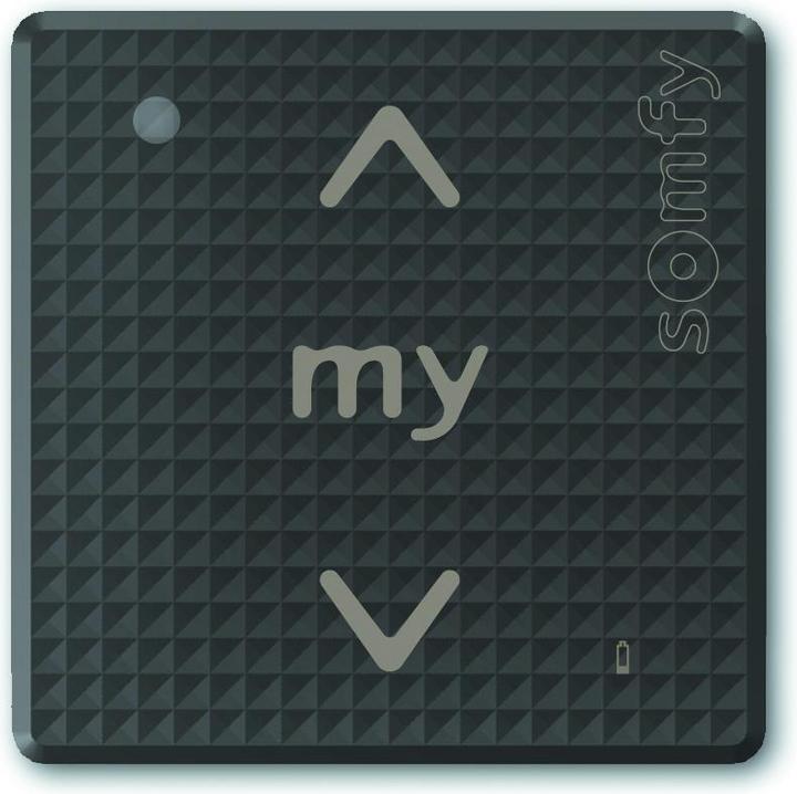 Produktbild somfy 1810902 Funkwandsender Smoove 1 IN RTS Black Shine 1-Kanal (Handsender)