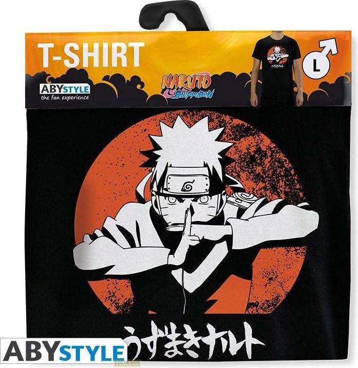 Image du produit ABYstyle NARUTO SHIPPUDEN - Tshirt Naruto man SS black - basic (L)
