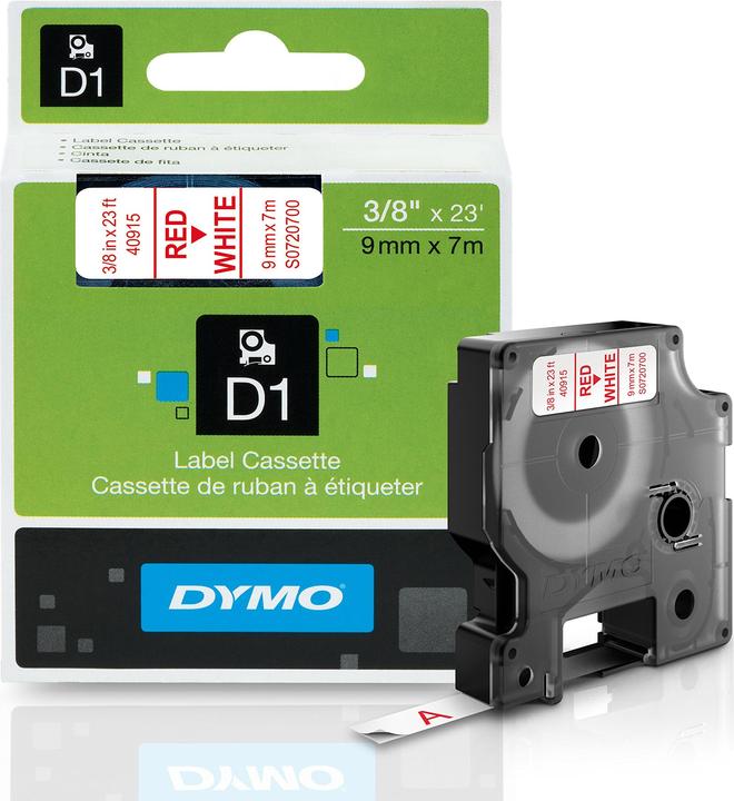 Produktbild Dymo S0720700 Standardband (0.90 cm, Rot)