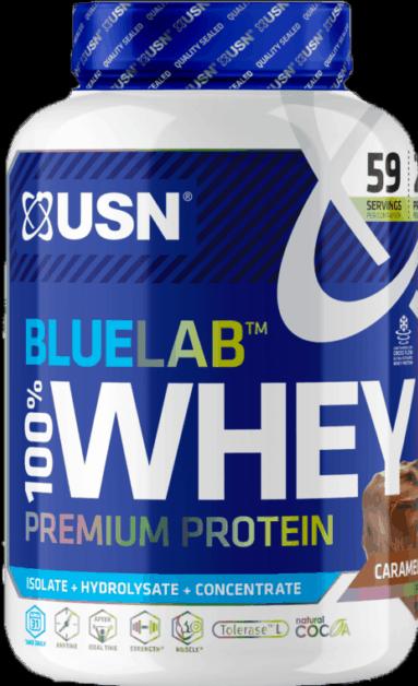 Actual product image USN Blue Lab 100% Whey Protein (Caramel, Chocolate, 1 pcs., 2000 g)