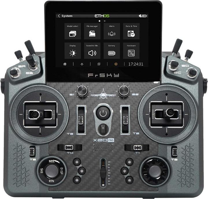 Produktbild FrSky TANDEM X20 PRO AW Plain grey Senderset 2,4Ghz inkl Akku, Alu-Koffer