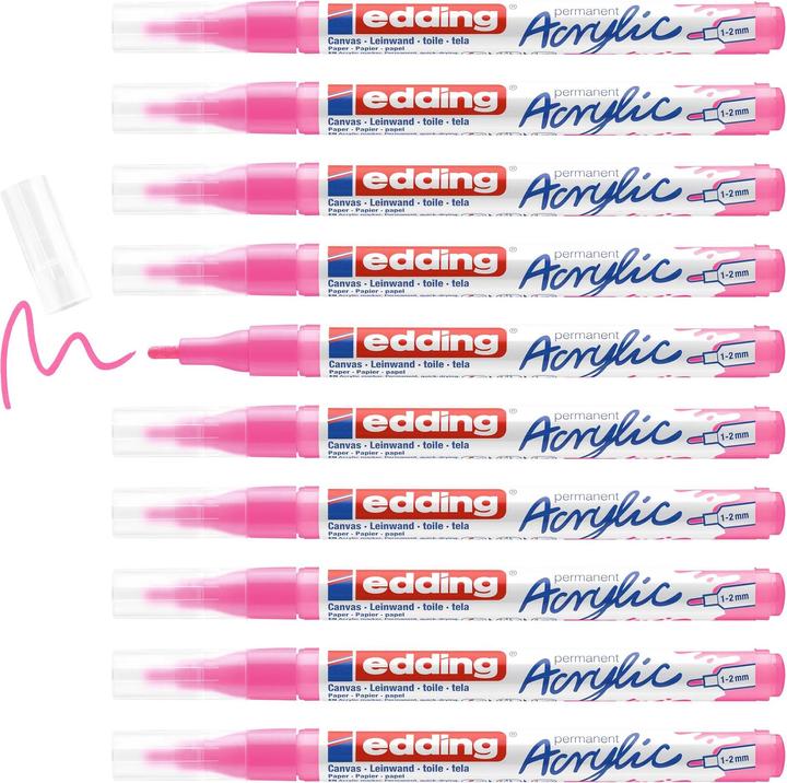 Immagine prodotto Edding Marcatore acrilico 5300 (Rosa neon, 2 mm, 1 x)