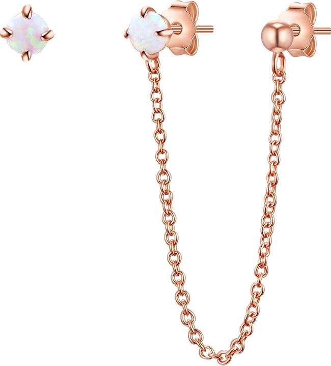 Produktbild Glanzstücke München Damen Sterling Silber Opal (synth.) roségold - 26625 (925er Silber)