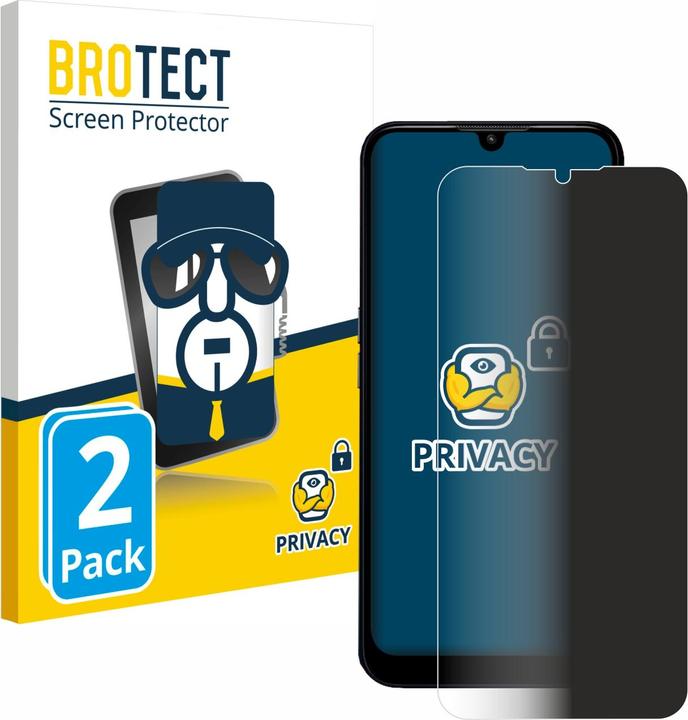 Produktbild BROTECT Sichtschutzfolie Anti-Spy Privacy Folie Blaulicht-Schutz (2 Stück, Doro 8200)
