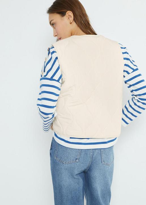 Produktbild La Redoute Collections Steppgilet mit Druckknöpfen (44)