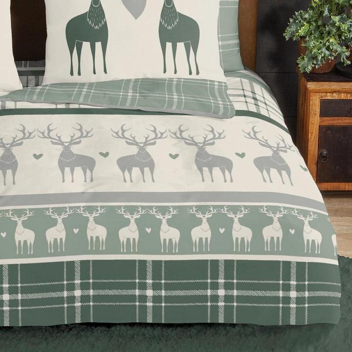 Actual product image Traumschlaf Deer (Bedding set, 135x200 cm + 80x80 cm)