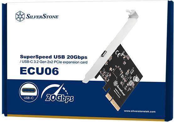 Image du produit Silverstone SST-ECU06, Carte d'interface USB-C 3.2 Gen 2x2 - PCIe
