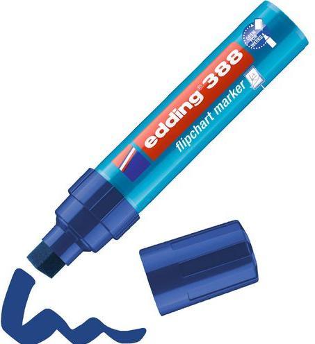 Produktbild Edding Flipchartmarker 388, Einw., Ksp., 4-12mm, Schreibf.: blau 1 Stück (Blau, 12 mm, 1 x)