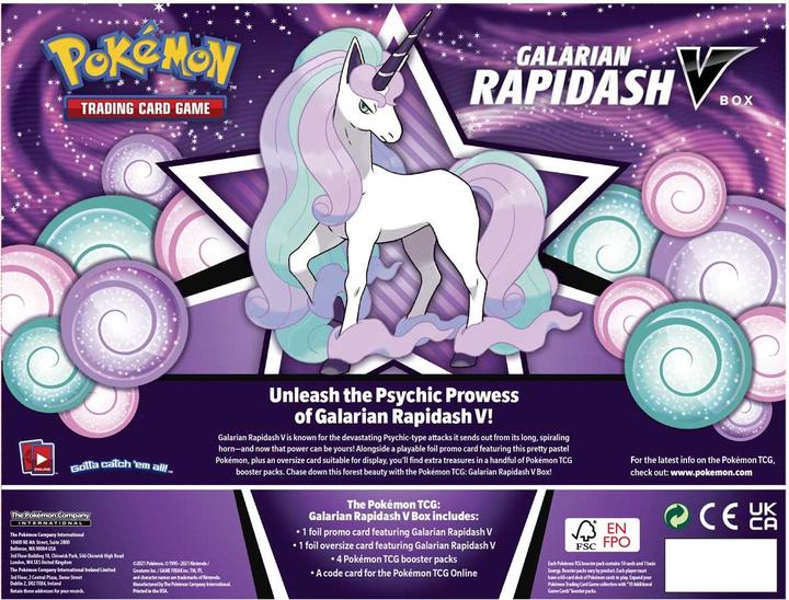 Actual product image Pokémon Galarian Rapidash V Collection (English, Box Set & Collection)