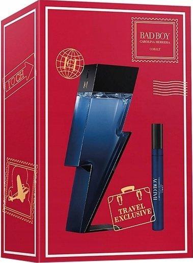 Carolina Herrera Bad Boy Cobalt Eau De Parfum Spray 100ml und Eau De Parfum Spray 10ml Set (Eau de Parfum)