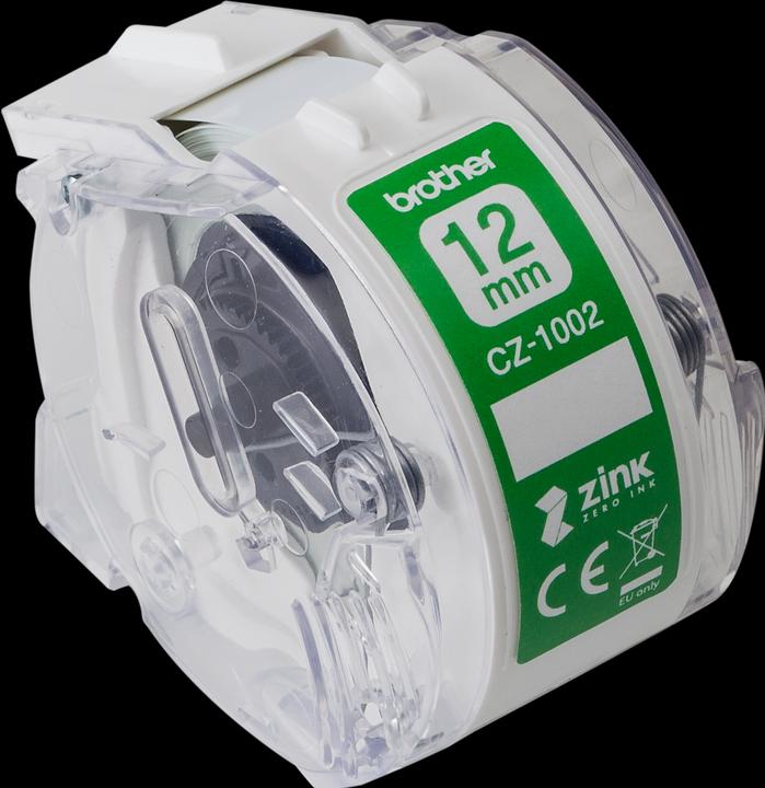 Actual product image Brother CZ-1002 Label Roll (1.20 cm, White)