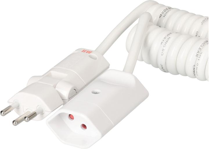 Actual product image Max Hauri Extension cable 4 m T13 - T12 ClipClap, white (4 m, Type 12)