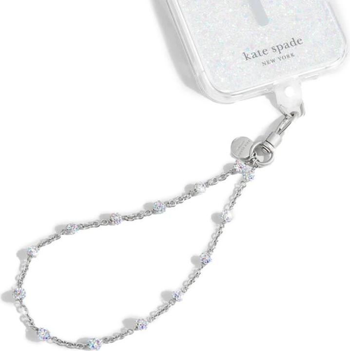 Immagine prodotto Kate Spade Universal Phone Charm Wristlet – Universelles Telefonband (Dazzle Chain Silver)