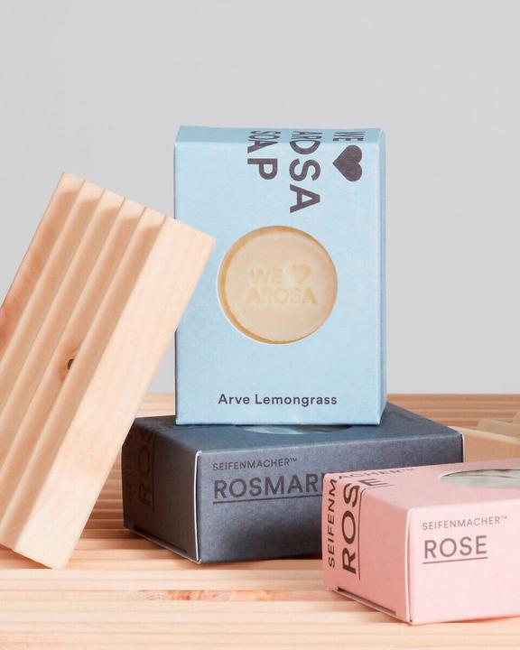 Actual product image Aromalife Swiss stone pine soap with Arosa pine