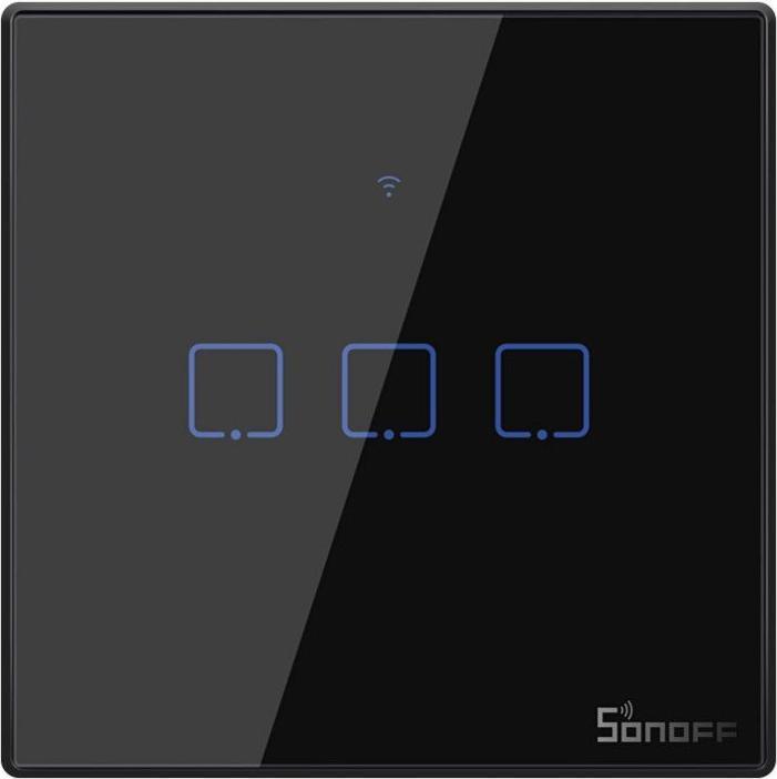 Image du produit Sonoff T3EU3C - Commutateur mural intelligent Wi-Fi à 3 vitesses - Noir