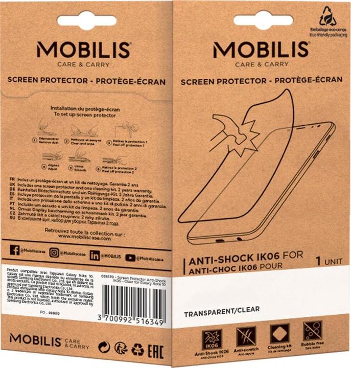 Productafbeelding Mobilis Screen Protec. Anti-Schok Ik06 (1 Stuk, Samsung Galaxy XCover 6 Pro)