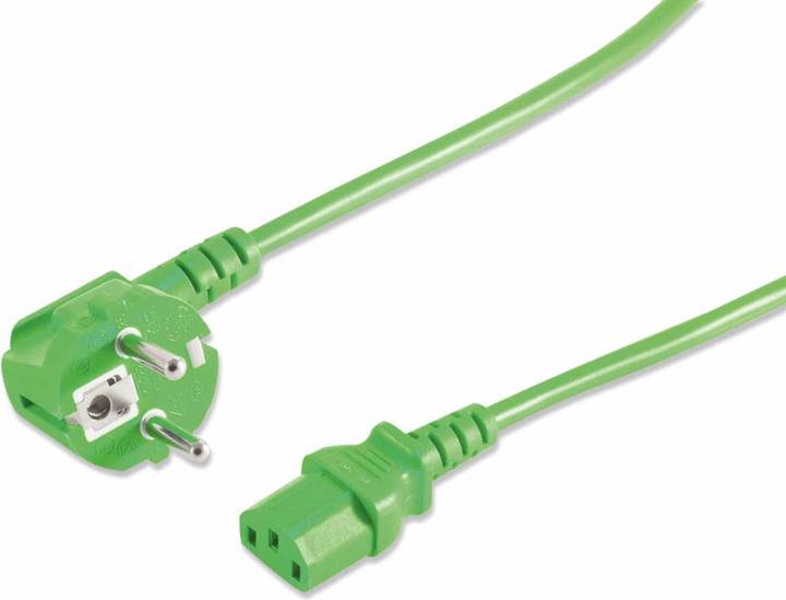 Image du produit Shiverpeaks Sans marque Câbles d'alimentation à froid Fiche à contact de protection coudée (1.80 m, CEE 7/7)